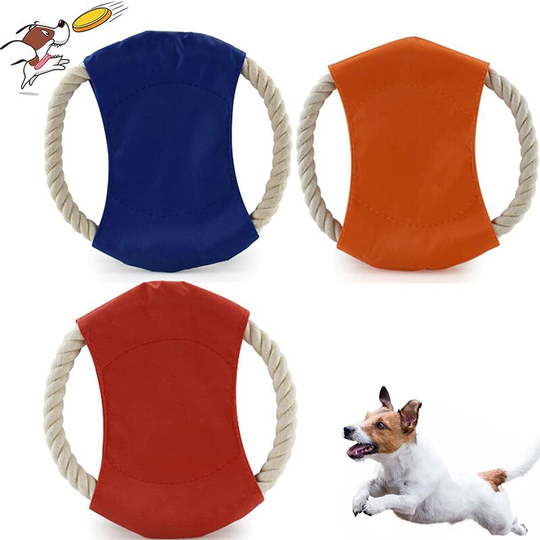 3PCS Dog Frisbi Pet Dog Flying Discs Rope Cotton Frisbee for Dogs Pet Flying Disc Toy for Dog