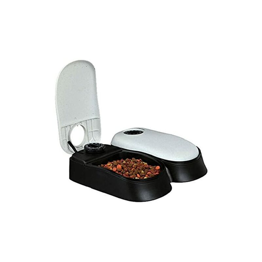 Automatic Food Dispenser Black / Granite 27 Ă— 7 Ă— 24 cm for Dogs