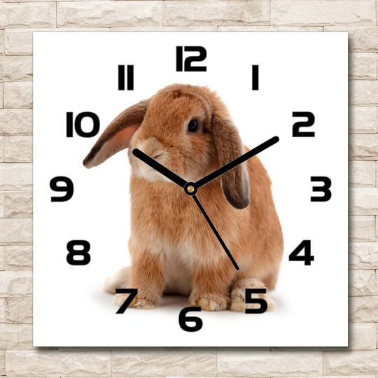 Haired Rabbit Silent Wall Clock