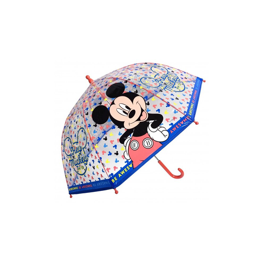 umbrella Mickey Mouse blue/transparent 45 cm