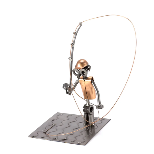 Male Fly-Fishing Screw Prindle Sculpture