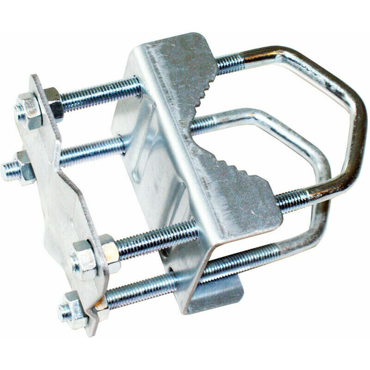 2 Inch Shelly Pole Mast Clamp Bracket 8 Nut Aerial Bolt Universal Extension tv