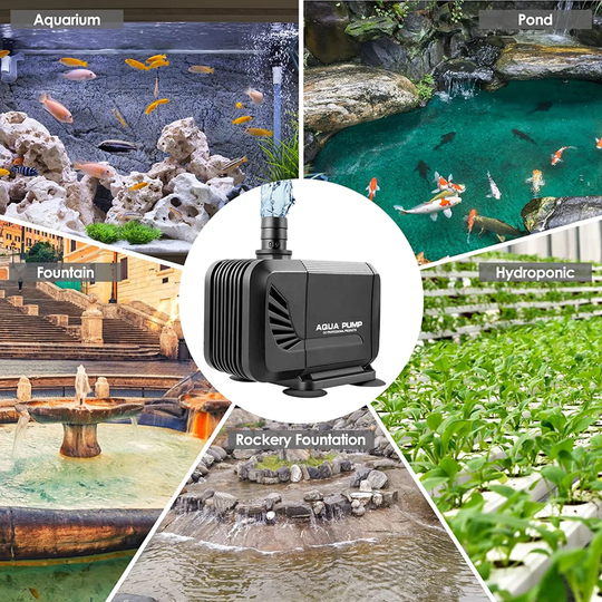 Pond Pump 3000 L/h, Submersible Water Pump For Pond Fountain Aquarium Rock Garden, Ultra Quiet Water Feature Pump With Filter And 3 Nozzles 19 Mm / 22