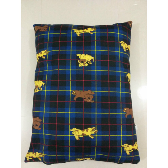 (Extra large Complete Bed(Cover+Cushion), Happy Dog Blue) LARGE & Extra Large Dog Bed - Washable Zipped