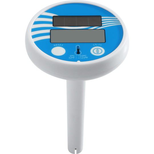 Solar Powered Swimming Pool Thermometer Digital Floating Pool Spa Thermometer Water Temperature Thermometer for Hot Bathtub Pond Fish Tank