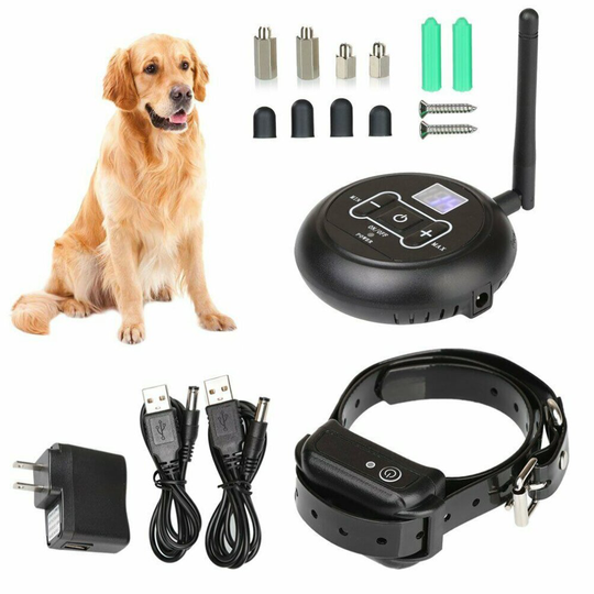 (For 1 Dog) Wireless Electric Dog Fence Waterproof Containment System Shock Collar For Dog