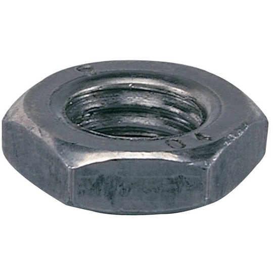 Zoro Select - 5/16 bsw Steel Hex Lock (Half) Nut- you get 25
