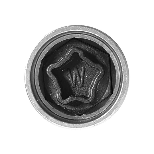Anti-theft Screw Socket Wrench Tool Security Master Locking Wheel Nut Key 819 / w 17mm Socket Replacement for Audi A6 A3 A4 A5 tt Silver