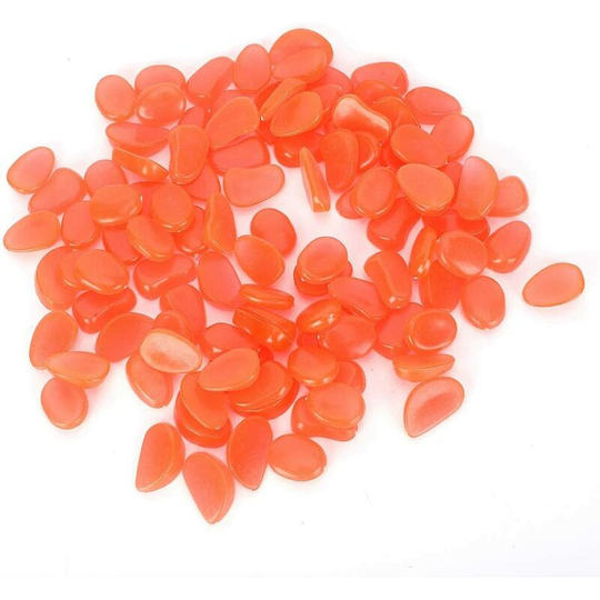 Litzee - Summer Surprise 100 pieces of pebbles, glowing stones, fluorescent stone decorations for indoor aquarium landscape decoration (fishing)
