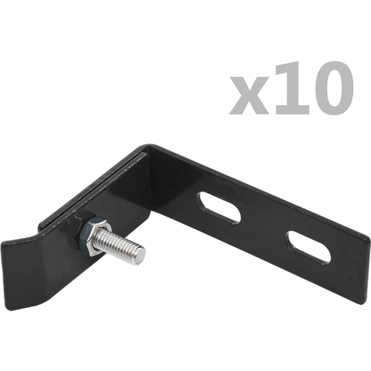 Wall Corner Connector 10 Sets Anthracite Vidaxl Anthracite