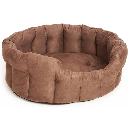Finnley Premium Oval Faux Suede Softee Dog Bed