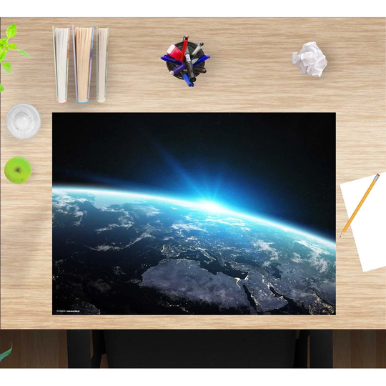 Globe at Night Desk Pad