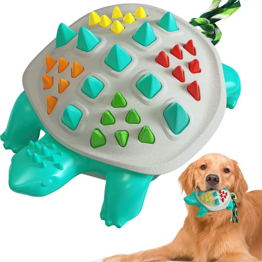 Colorful God Crocodile Turtle Dog Molar Stick Rope Knot Dog Toothbrush Dog Toy (b)