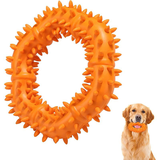 Dog Puppy Chew Toys for Aggressive Chewers, Natural Rubber Long Lasting , Tough Durable Pet Dog Pups Teething Toy