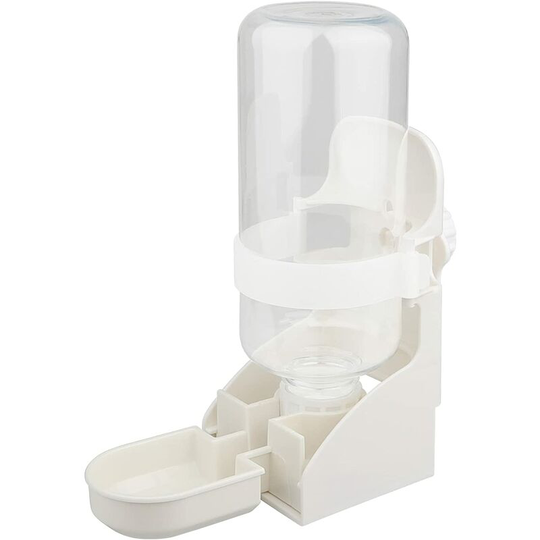 Hiasdfls - Small Animal Water Dispenser - White, 500ml Large Capacity Automatic Water Dispenser for Rabbits, Hanging Water Dispenser for Hamsters,