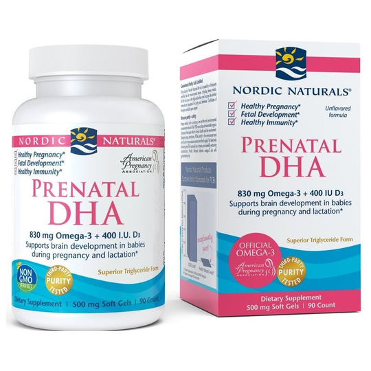 Nordic Naturals Prenatal DHA, 830mg , Unflavored, 90 softgels
