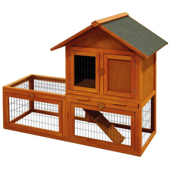 Flamingo - Rabbit Hutch Salsa135x65x100 cm Brown Brown
