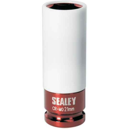 SX03021 Alloy Wheel Impact Socket 21mm 1/2'Sq Drive - Sealey