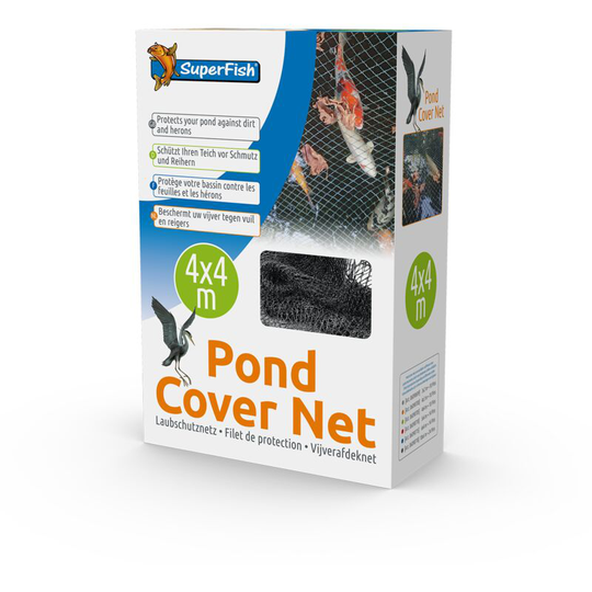Pond Cover Net With 10 Pegs 4x4m - Superfish