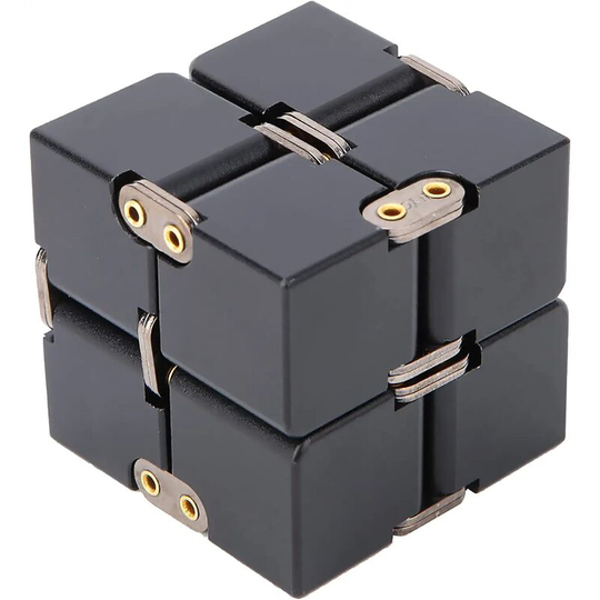 Aluminum Alloy, Office Stress Relief Toys for Stress and Anxiety Relief for Kids and Adults, Infinite Rubik's Cube Decompression Toys