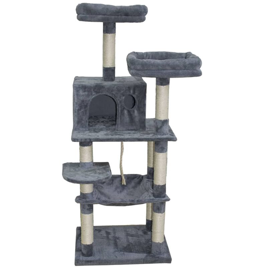 @pet - Cat Scratcher Marbella 55x45x143 cm Light Grey Grey