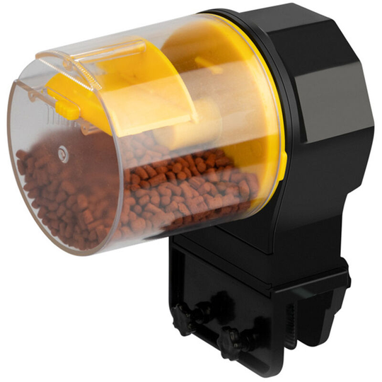 Superseller - Fish Tank Automatic Feeder, Intelligent Timer Dispenser, Large Capacity Fish Feeder for Aquarium Small Fish and Turtle Tanks, Yellow