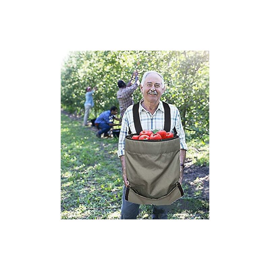Apple Picking Bag - Waterproof 600d Fruit Storage Apron Pouch, Heavy Duty and Adjustable