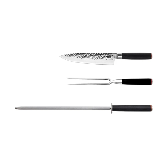 The BBQ Set: Gyuto + Carving Fork + Honing Steel