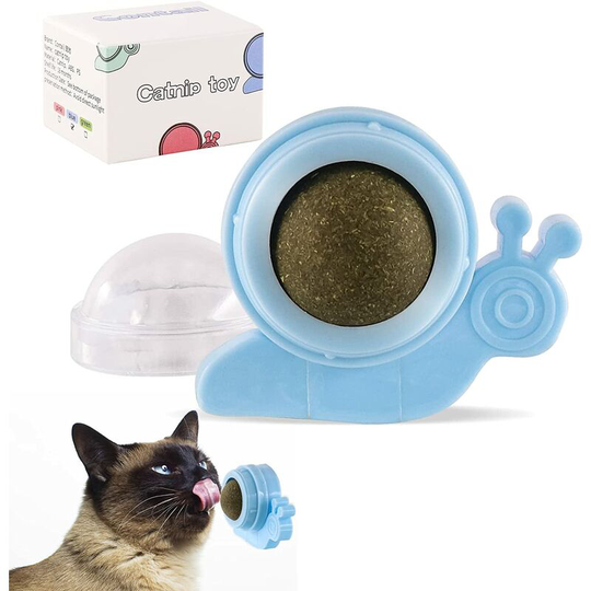Thsinde - Havenfly Catnip Ball, 360 ° Rotating Wall Snacks for Cats, Edible Cat Toys, Catnip Balls, Used for Cats Clean Teeth and Attract Cats (1