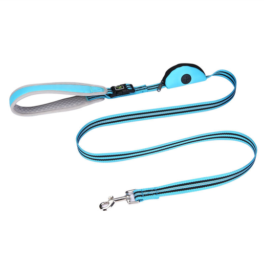 Pet leash, reflective dog leash blue - Muff