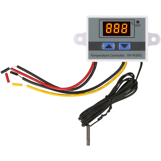 Superseller - Electronic Temperature Controller led Display Thermostat Module Temperature Temp Control Module Switch with Waterproof ntc Probe