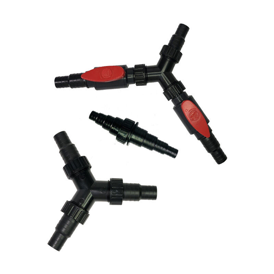 Fish pond filter accessories three-way direct converter conversion pipe variable diameter belt switch water pipe valve adjustment