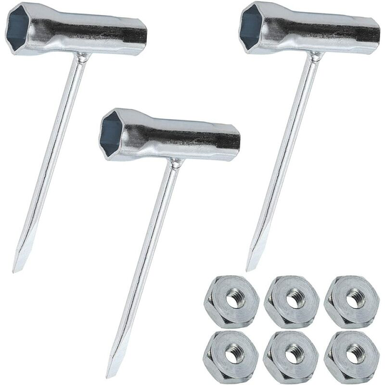 Drunner key for chainsaw keystone mixed Tool Tool in 13 mm x 19 mm, nut wrench for stihl chain scients nuts (lot of 3)