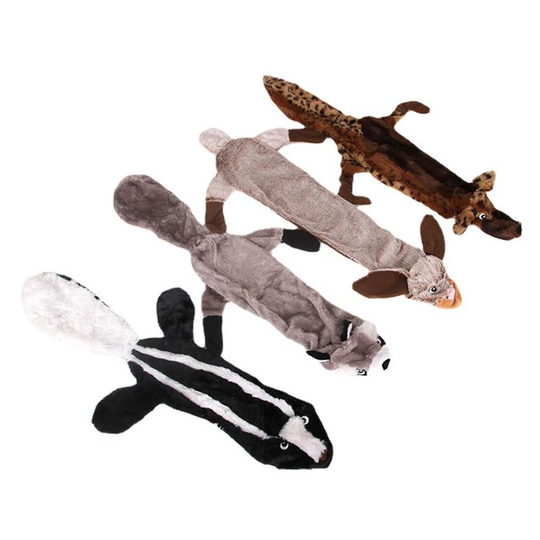 4 pcs pet dog plush bite resistant teeth sound dog toy tooth cleaning smelly animal model pet toy 61*11*5cm