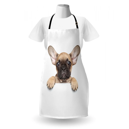 Pedigreed Young Puppy Close-Up Photo Apron
