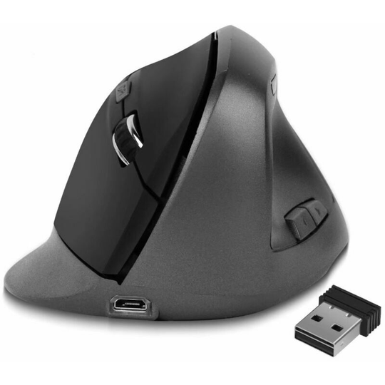 Usb Wireless Vertical Mouse, Quiet Wireless Ergonomic Mice