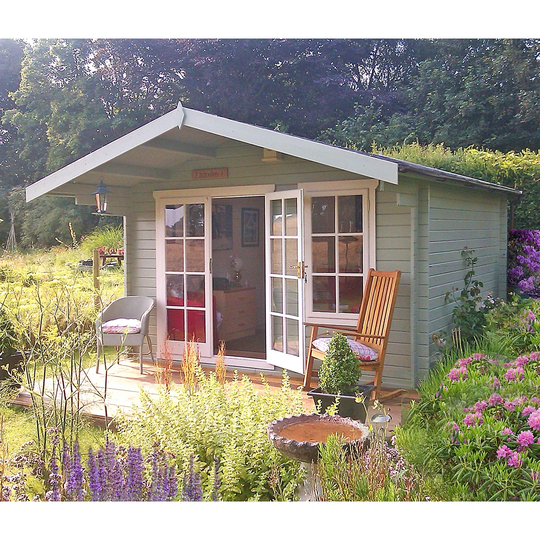 Claremont 14 x 8 Ft. Tongue and Groove Log Cabin