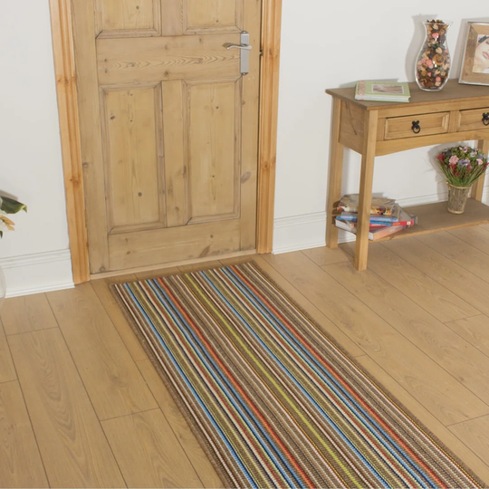 Andrews Looped/Hooked Brown Indoor/Outdoor Rug