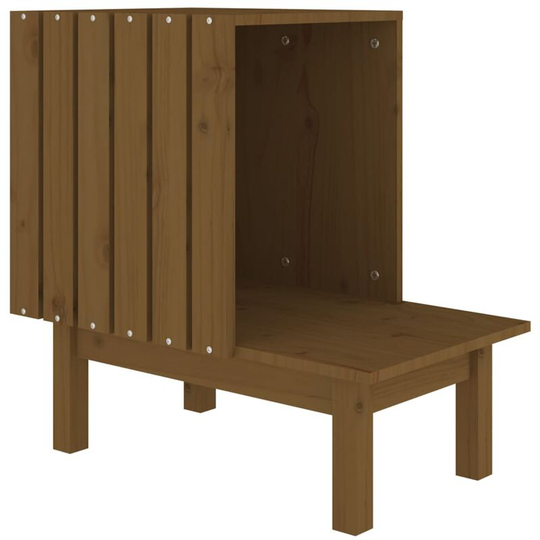 Cat House Honey Brown 60x36x60 cm Solid Wood Pine Vidaxl Brown
