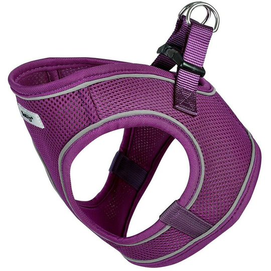Adjustable Dog Puppy Pet Fabric Harness Soft Comfortable Mesh Vest Breathable - Purple - Small