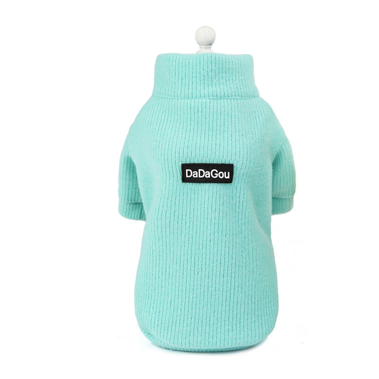Puppy Dog Winter Warm Sweater With Zipper Dog Clothes Pet Puppy Cat Dog Warm Jumper Sweater Knitwear Coat-xl
