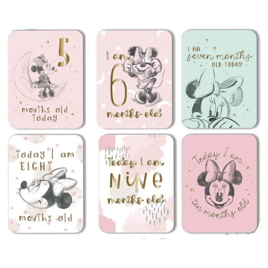 Disney Baby Minnie Mouse Milestone Cards Baby Shower Nursery Gift