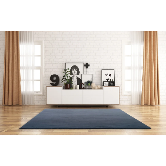 Faux Rabbit Fur Shaggy Rug Charcoal