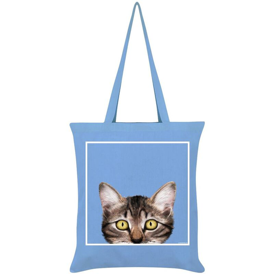 Kitten Tote Bag (One Size) (Sky Blue) - Sky Blue - Inquisitive Creatures
