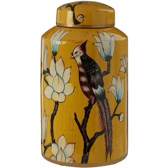 Premier Housewares - Tropical Ochre Small Ceramic Jar