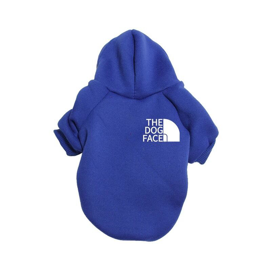 Dog Hoodie Pet Clothes Autumn and Winter Dog Sweaters Puppy Costumes Dog Sweater Vest for Small Medium Dogs Cats Chihuahua Teddy (df - Blue - Small