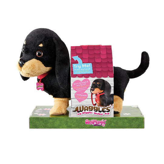 Animagic 'My Wiggling Walking Pup' Called Waggles, Interactive, Real Life Like Dog Toy Which Walks and Barks