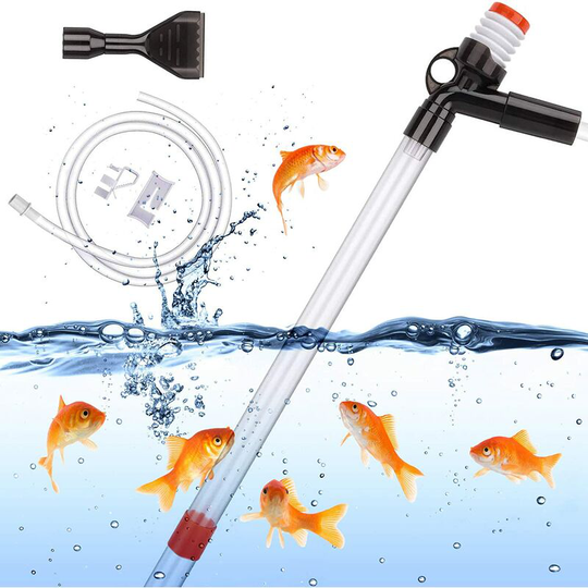 Perle Rare - Aquarium Gravel Cleaner, Aquarium Water Changer Aquarium Cleaner with Siphon for Changing Water and Sand Cleaner with Air Push Button