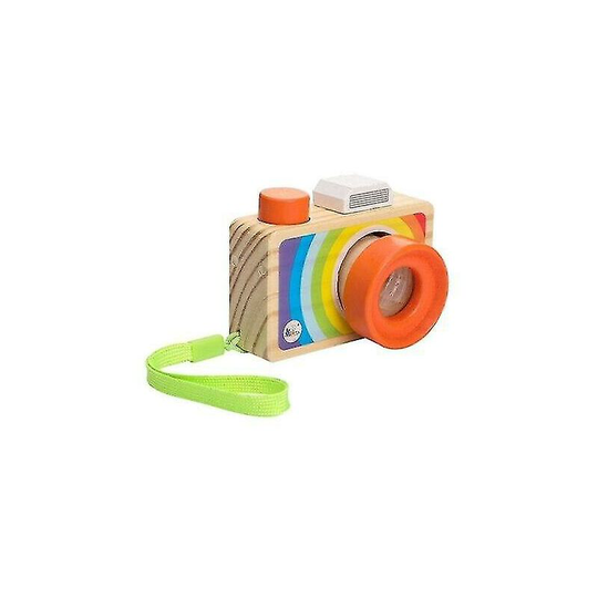 Rainbow Wooden Baby Toys Camera Pendant Toys Children Presents Breastfed Baby For - Puzzles