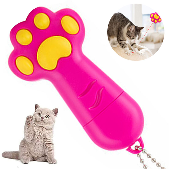 Indoor Cats Interactive cat/Dog Toys, led Projection, pet Training Supplies,Gifts for Children, rose red